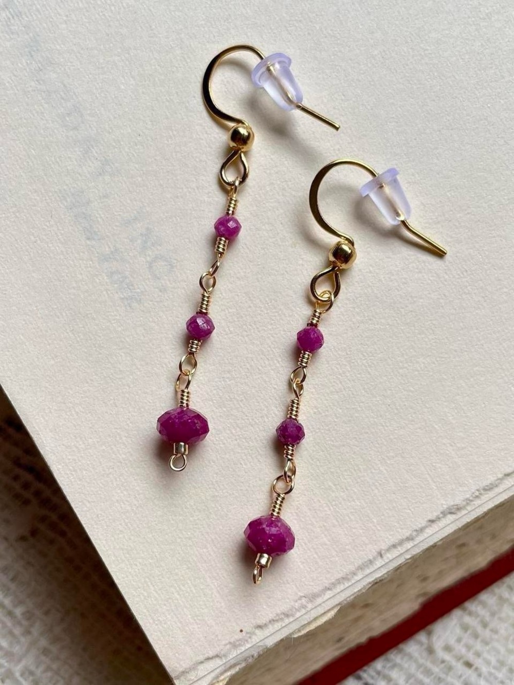 Ruby Dangle Earrings